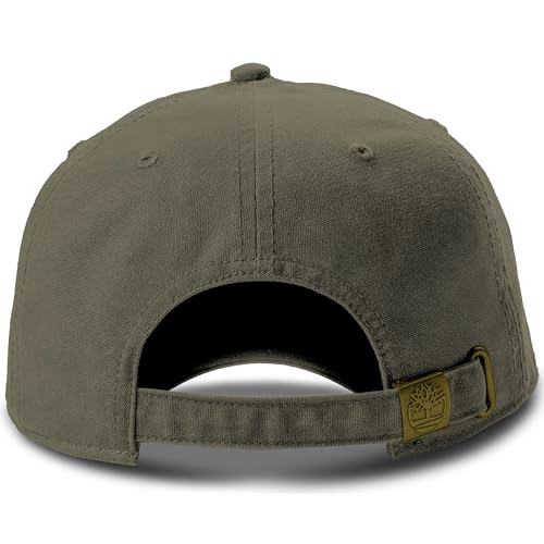 Timberland Soundview Baseball Cap for Boys 7-14, Cotton Canvas, Adjustable, Lightweight & Durable, One Size - color: Leaf Green (Dark Green)