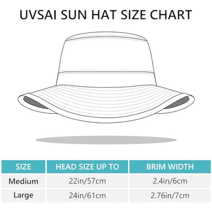 UPF 50+ Foldable Sun Hat Patterned Under Brim Bucket Hats for Summer Hiking Fishing Beach Safari Men Women - color: Lavender, size: Medium