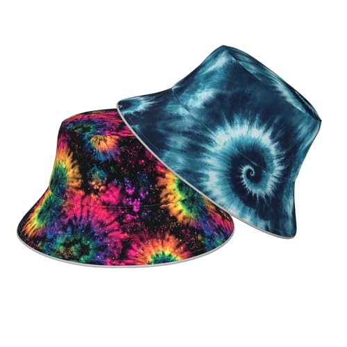 Bucket Hat Double-Side-Wear Reversible Sun Hat Beach Travel Hiking for Women Men - color: C07