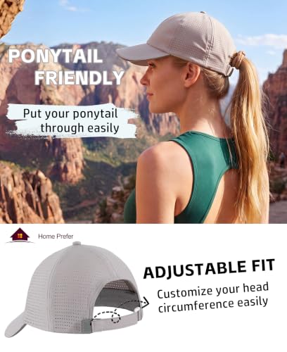 Home Prefer Reflective Water Repellent Quick Dry Airy UPF50+ Sun Hat for Men Women Outdoor Sports Baseball Caps Unisex - color: Light Grey