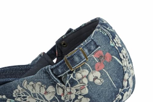 Quanhaigou Unisex Denim Newsboy Hats Flat Ivy Gatsby Cabbie Driving Berets Hat Cotton Dad Cap for Men Women - color: Denim Floral