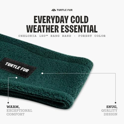 Turtle Fur Bang Band - Warm Headbands for Men and Women - color: Forest