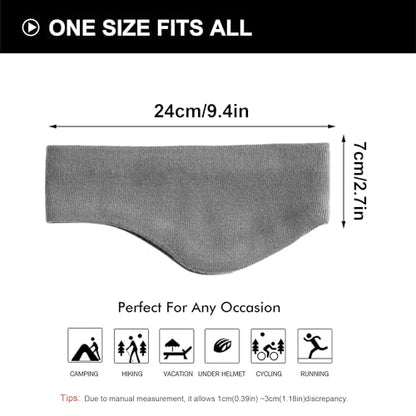 WTACTFUL 1-2 Pack Ear Muffs Ear Warmers, Winter Extra Thick Fleece for Men - color: Black, Gray