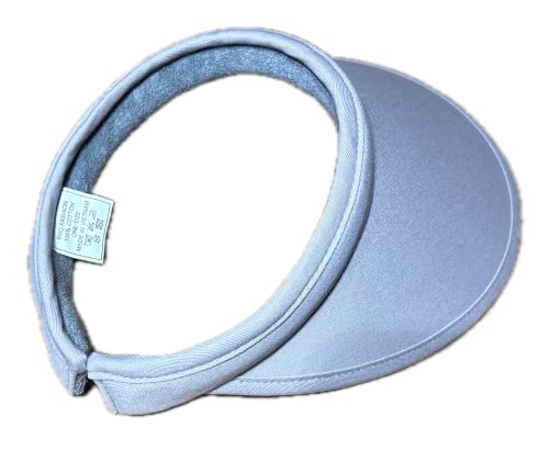 PRO.FASHION Women's Summer Sun UV Protection Visor Wide Brim Clip on Beach Pool Golf Cap Hat - color: Gray
