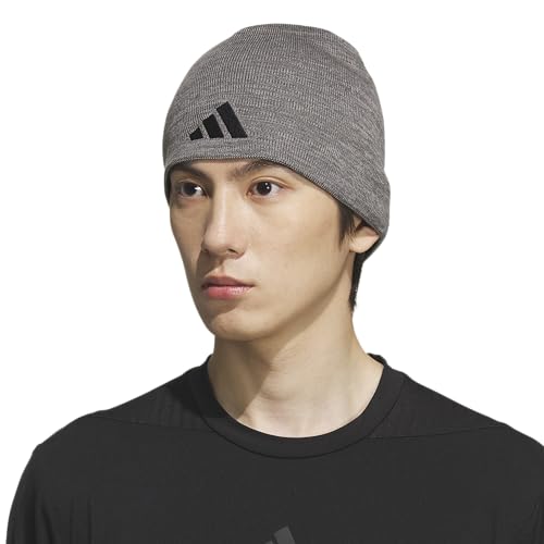 adidas Men's Reversible Skully Beanie - color: Grey Six-grey Three/Black