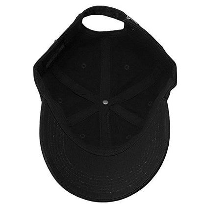 Falari Classic Baseball Cap Dad Hat 100% Cotton Soft Adjustable Size - color: Black