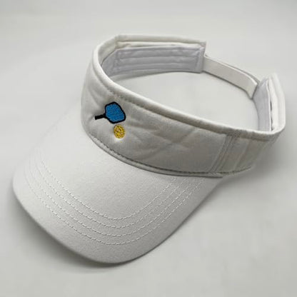 Embroidered Pickleball Visor Men Women,Gifts for Pickleball Lovers - color: White, style: Pickleball