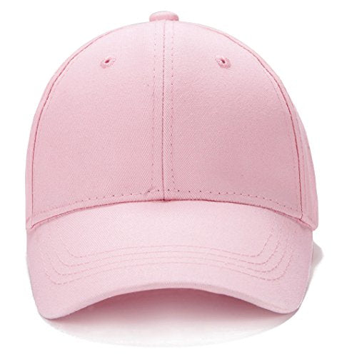Edoneery Kids Baseball Hat, Adjustable Cotton Cap - color: Pink, style: 3-8 Years