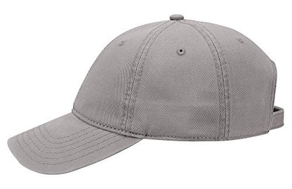 OTTO 6 Panel Low Profile Garment Washed Superior Cotton Twill - color: Gray