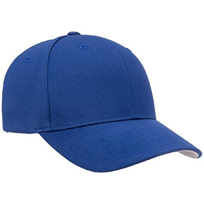 Flexfit 5001 Standard Cotton Twill 6-Panel Fitted Baseball Cap - color: Royal, size: Small-Medium