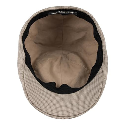 Dockers Men's Ivy Newsboy Hat - color: Khaki Microcheck, size: Large-X-Large