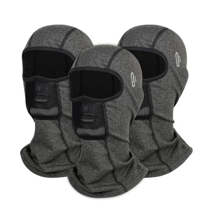 Balaclava Ski Mask for Men Women Velvet-Lined Full Head Cover Neck Gaiter - color: Ylr1-black+navy