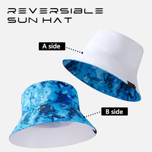 UPF 50+ Reversible Sun Hat - color: Pack of 2 Colors: Collection C, size: Large