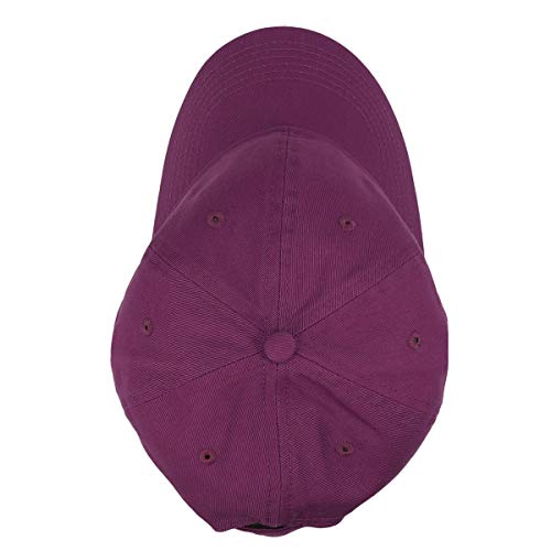 Falari Classic Baseball Cap Dad Hat 100% Cotton Soft Adjustable Size - color: Mulberry