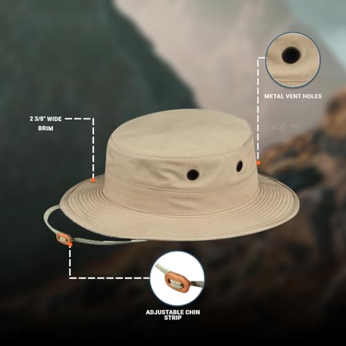 Tactical Boonie Hat - color: Khaki, size: 7 1/2