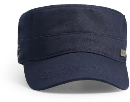 Unisex Basic Cadet Army Caps Everyday Military Style Hat - color: Navy Blue 2