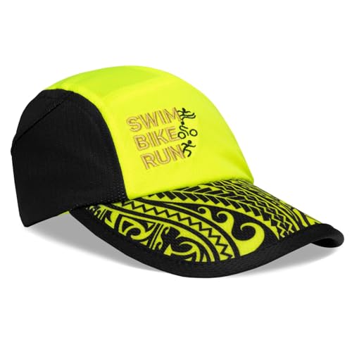 Headsweats Performance Ice Hat - color: Black/Yellow Tribal