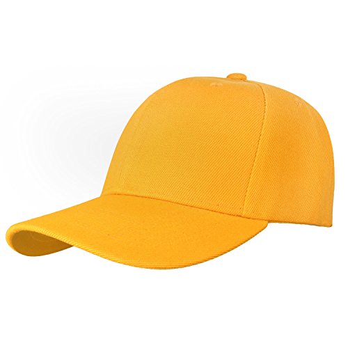 Falari Baseball Cap Adjustable Size for Running Workouts and Outdoor Activities All Seasons - color: 1pc Gold