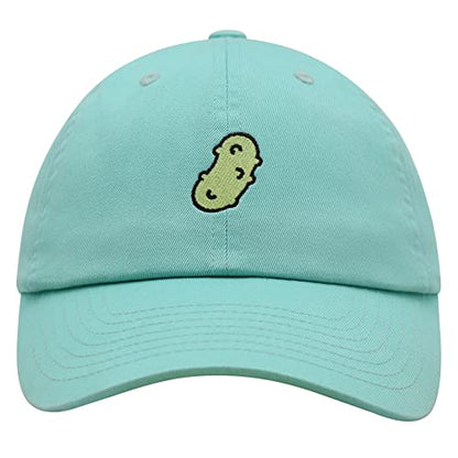 JPAK Pickle Premium Dad Hat Embroidered Cotton Baseball Cap Dill Juice - color: Mint