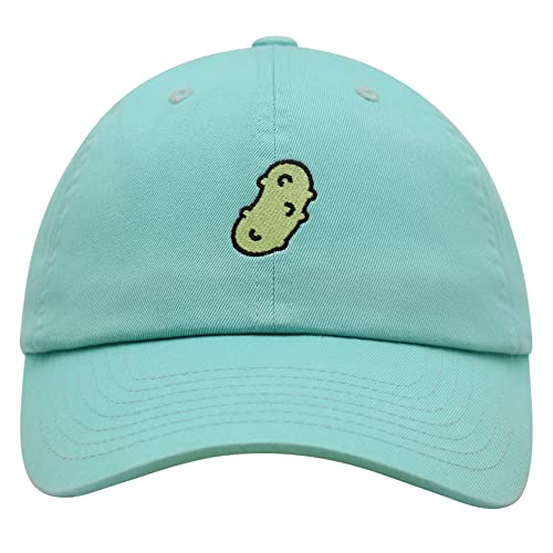 JPAK Pickle Premium Dad Hat Embroidered Cotton Baseball Cap Dill Juice - color: Mint