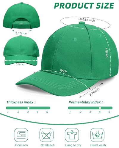 Handepo 24 Baseball Caps Adjustable - color: Green