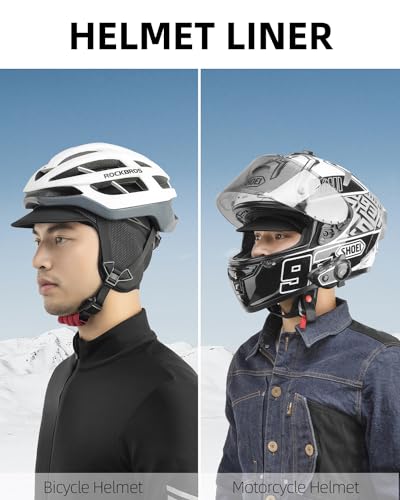 ROCKBROS Winter Cycling Caps for Men Women Windproof Sun Visor - style: With Sun Visor-1 Pack
