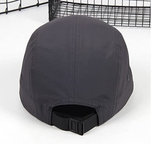COOLSOME 5 Panels Hat Basic Daily Wear Breathable Quick Dry Cap - color: Gray/M Size