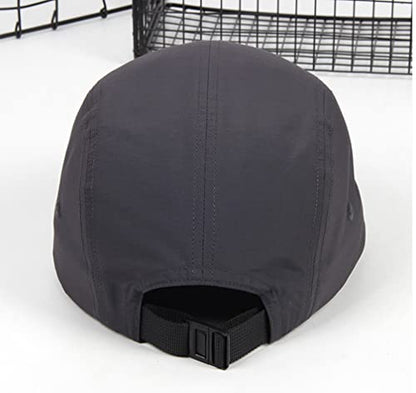 COOLSOME 5 Panels Hat Basic Daily Wear Breathable Quick Dry Cap - color: Gray/M Size