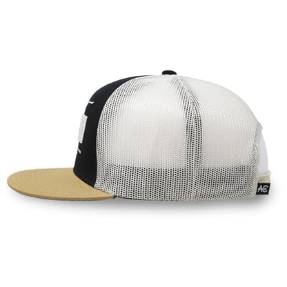 Longhorn Adjustable Snapback Western Hat - color: Black/Putty