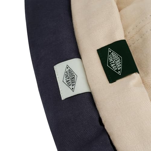 Croogo Cotton Brimless Hat for Men Rolled Cuff Docker Cap Casual Worker Hat - color: M-ct84-blue