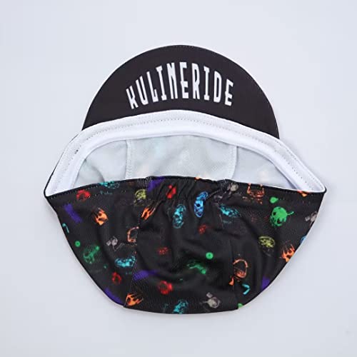 Multicolor Cycling Cap - Polyester Cycling Hat-Under Helmet - Cycling Helmet Liner Breathable&Sweat Uptake - color: Aa10