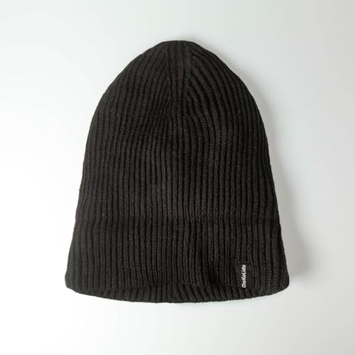 Fisherman Beanie Cuffed Knit Winter Hat Trawler Sailor Watch Cap Men Women - color: Ribbed (Black)
