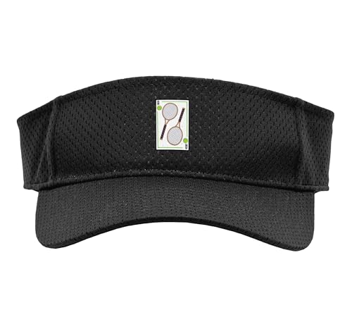 Tennis - I Hold The Aces Funny Tennis Sport Sun Visor - color: Black