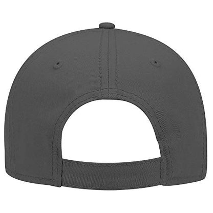 OTTO 6 Panel Low Profile Superior Cotton Twill Cap - color: Char. Gray