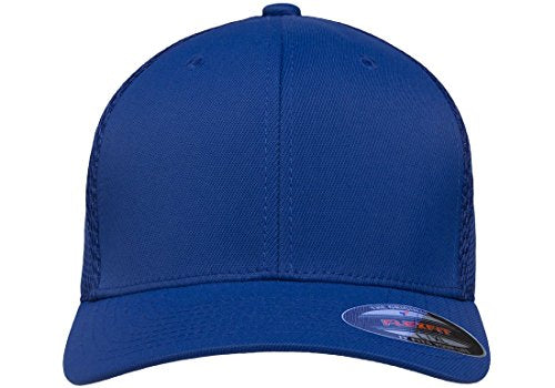 Flexfit Unisex Mesh Fitted 2-Tone Trucker Hat, One Size - color: Royal, size: Small-Medium