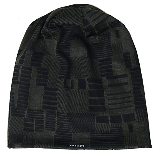 Ruphedy Men Slouchy Beanie Summer Long Oversize Thin Lightweight Skull Cap B011h - color: B403-green, size: One Size