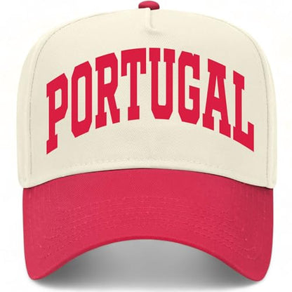 Portugal Collegiate Hat - color: Red/Natural