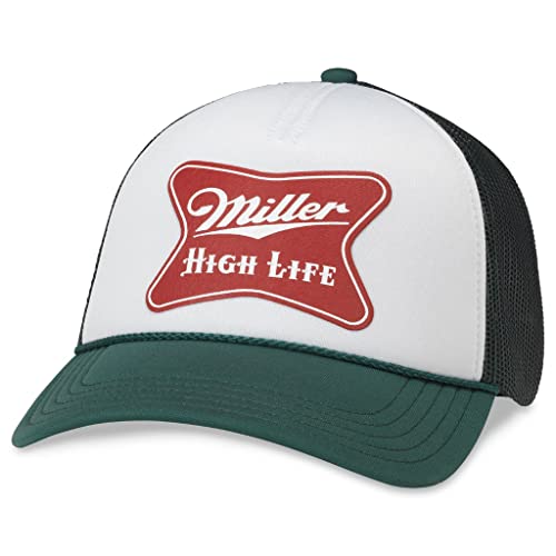 AMERICAN NEEDLE Miller High Life Beer Patch Unisex Adjustable Snapback Baseball Hat - color: Foamy Valin (Multicoloured)