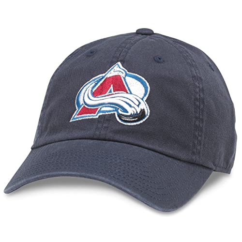 AMERICAN NEEDLE Unisex Officially Licensed NHL National Hockey League Adjustable Buckle Strap Baseball Hat - color: Navy (Colorado Avalanche)