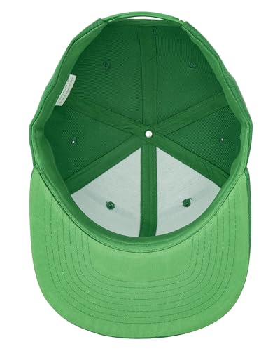 Gelante Plain Blank Flat Brim Adjustable Snapback Baseball Caps LOT 6 Pack - color: Kelly Green