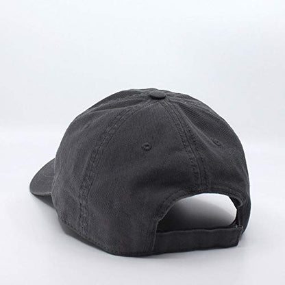 Classic Blank Dad Hat Cotton Adjustable Strap Baseball Cap - color: Charcoal Gray