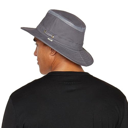 Tilley T5MO Adventure Airflo Hat, UPF 50+ Men's Sun Hat - color: Grey, size: 7 3/8