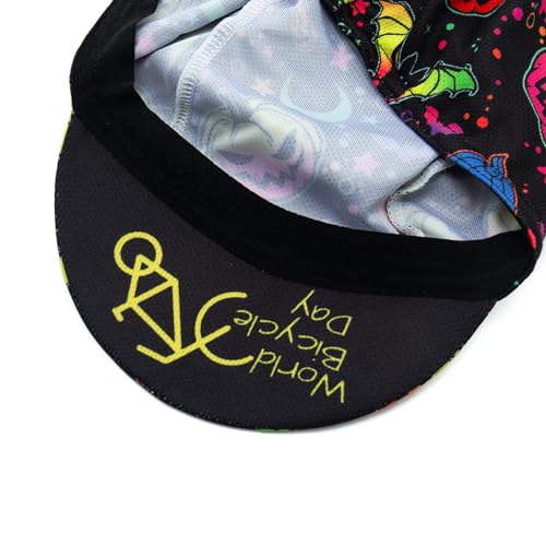 Cycling Cap for Man and Woman Cycling Hat Under Helmet-Polyester Breathable Sweat Absorbent - color: Flo-17