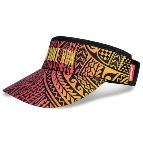 Headsweats Unisex Adult Lightweight Performance Running Sun Visor - color: Black Tribal