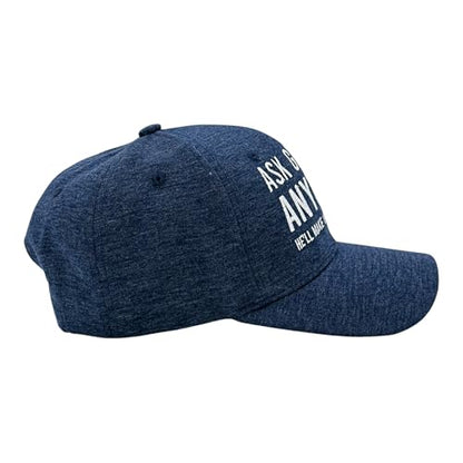 Cool Dad Hats with Funny Sayings Graphic Caps for Dads and Father's Day - color: Navy - Ask Grandpa