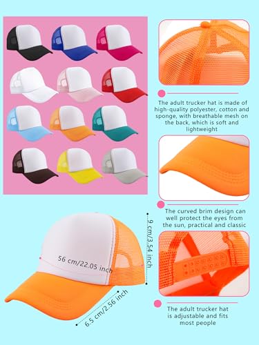 10 Pack Kids Trucker Hats Bulk Blank Mesh Baseball Hats Adjustable Sublimation Caps for Boys Girls DIY Craft - color: Color Style 1