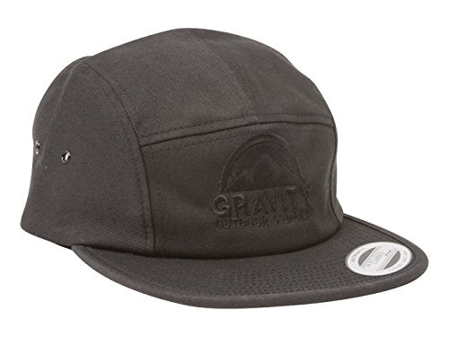 Gravity Outdoor Co. 5 Panel Hat - color: Blackout