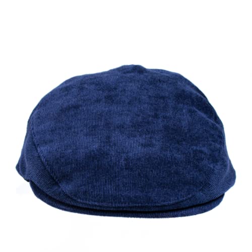 Born to Love Infant, Toddler Boys Pinstripe Driver Cap Baby Hat - color: Blue Herringbone, size: 2-3T