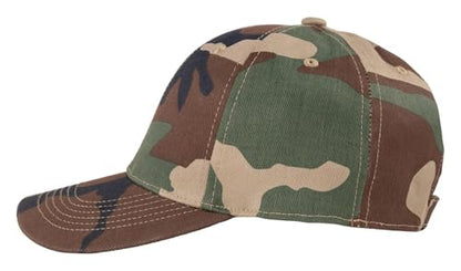 TK Flex Blank Hats, Adjustable Plain Hats, Casual Women's and Men's Hats, Baseball Caps for Patches and Embroidery, 12 Pack - color: Woodland Camo