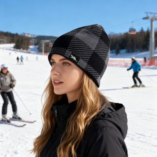 OTTER Waterproof Beanie for Men Women - color: Grey-b